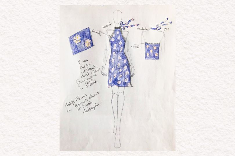 Le projet de robe de la gagnante du concours de style Charlott'